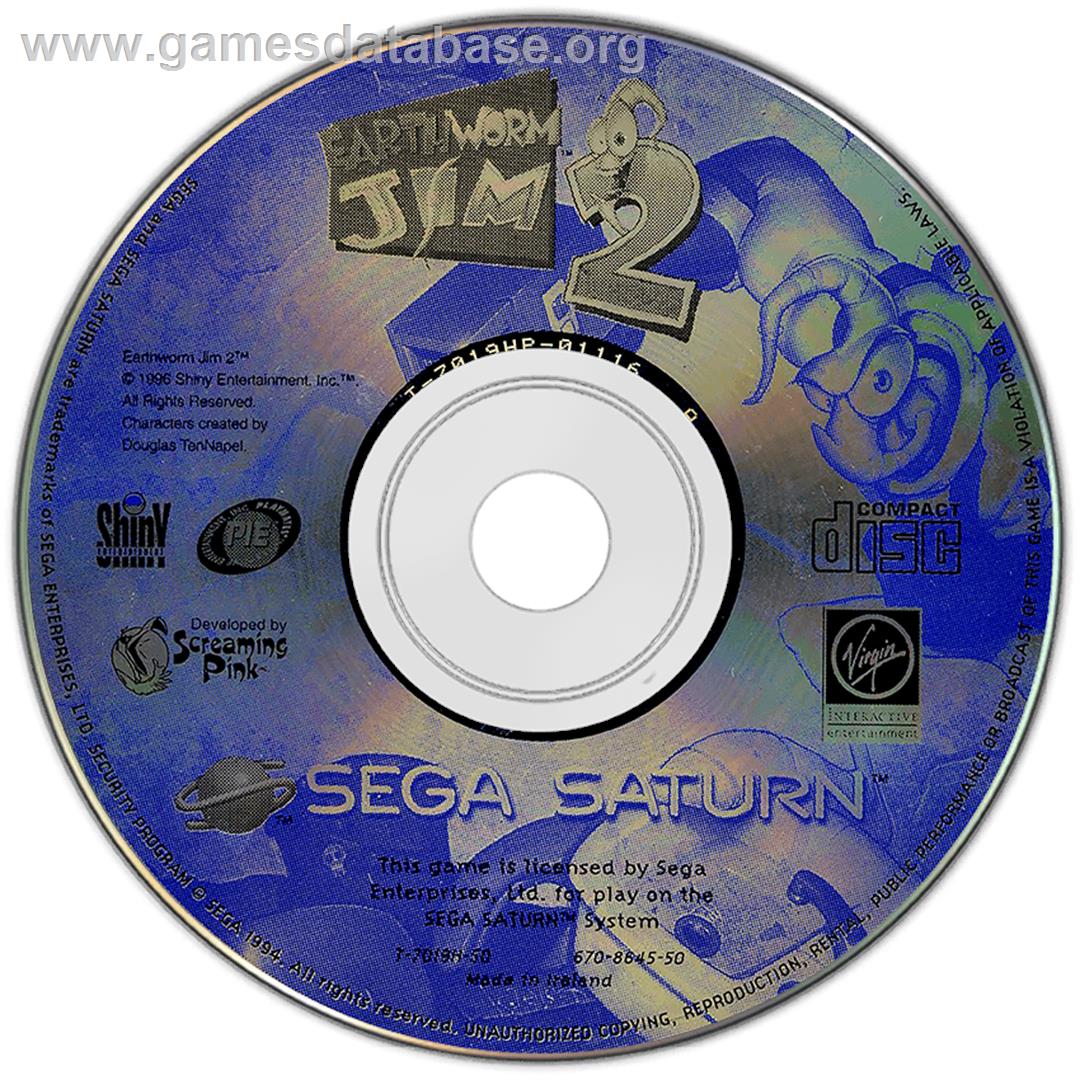 Earthworm Jim 2 - Sega Saturn - Artwork - Disc