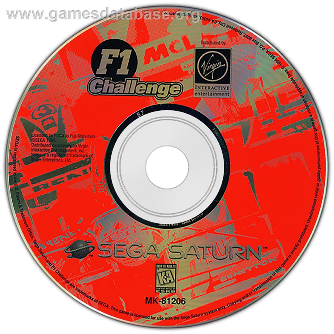 F1 Challenge - Sega Saturn - Artwork - Disc
