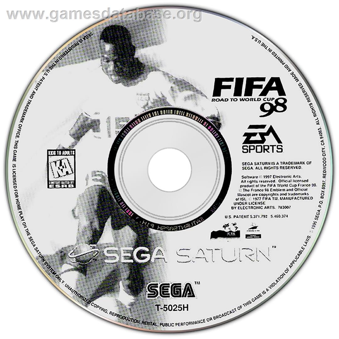 FIFA 98: Road to World Cup - Sega Saturn - Artwork - Disc