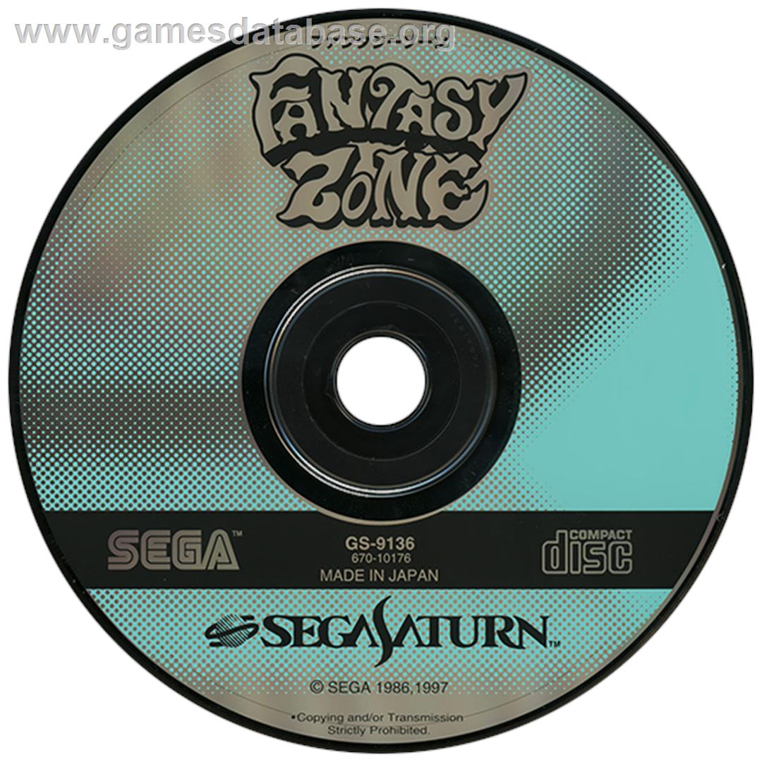 Fantasy Zone - Sega Saturn - Artwork - Disc