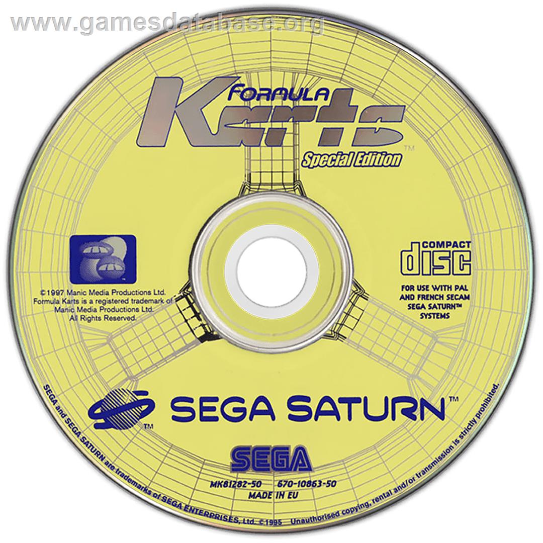 Formula Karts: Special Edition - Sega Saturn - Artwork - Disc