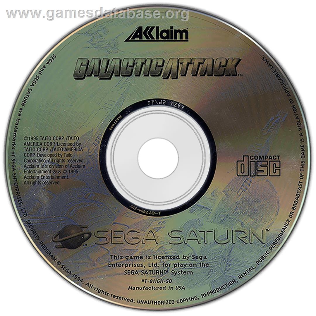 Galactic Attack - Sega Saturn - Artwork - Disc