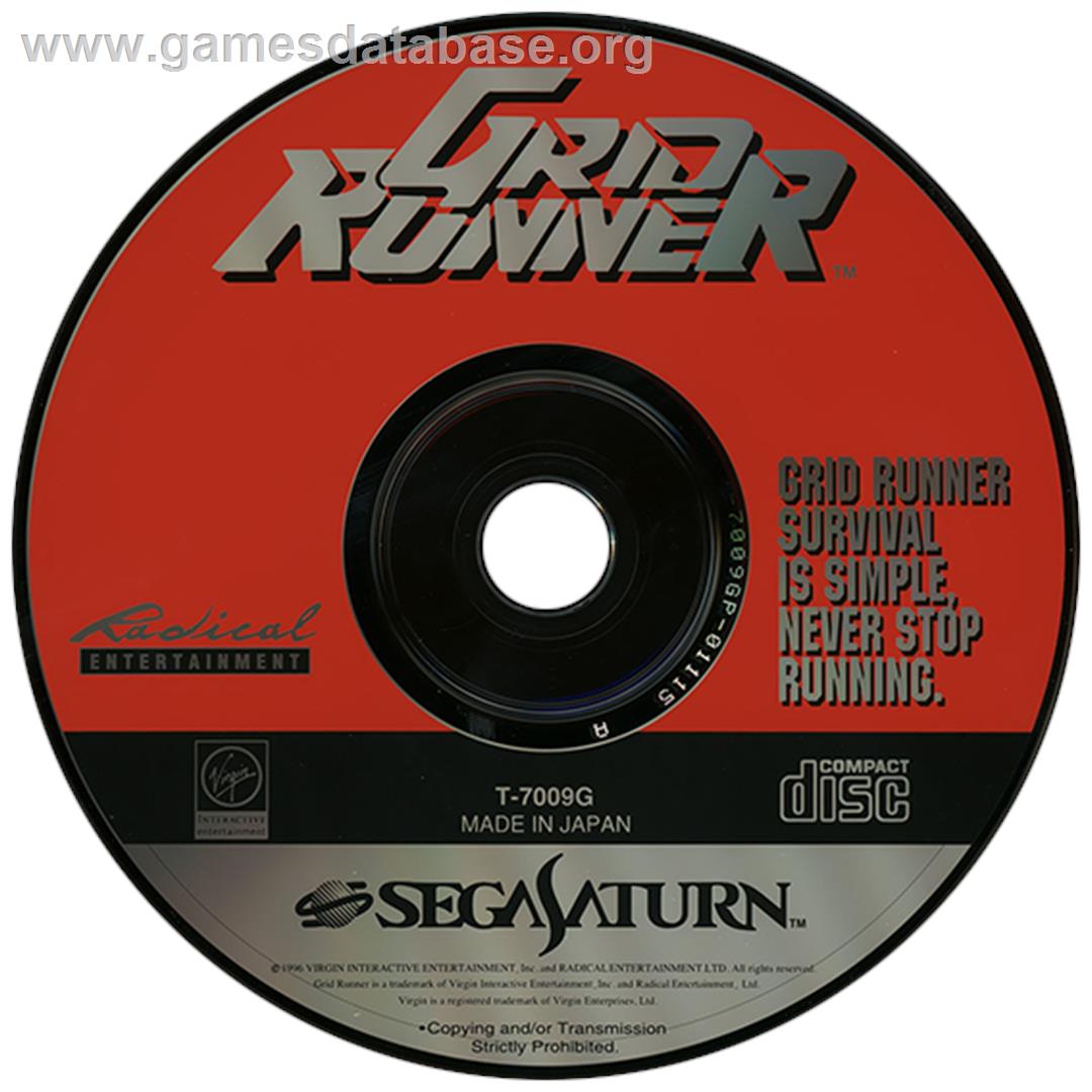 Grid Runner - Sega Saturn - Artwork - Disc