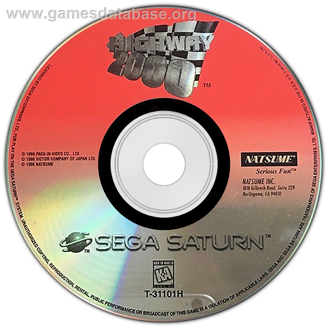 Highway 2000 - Sega Saturn - Artwork - Disc
