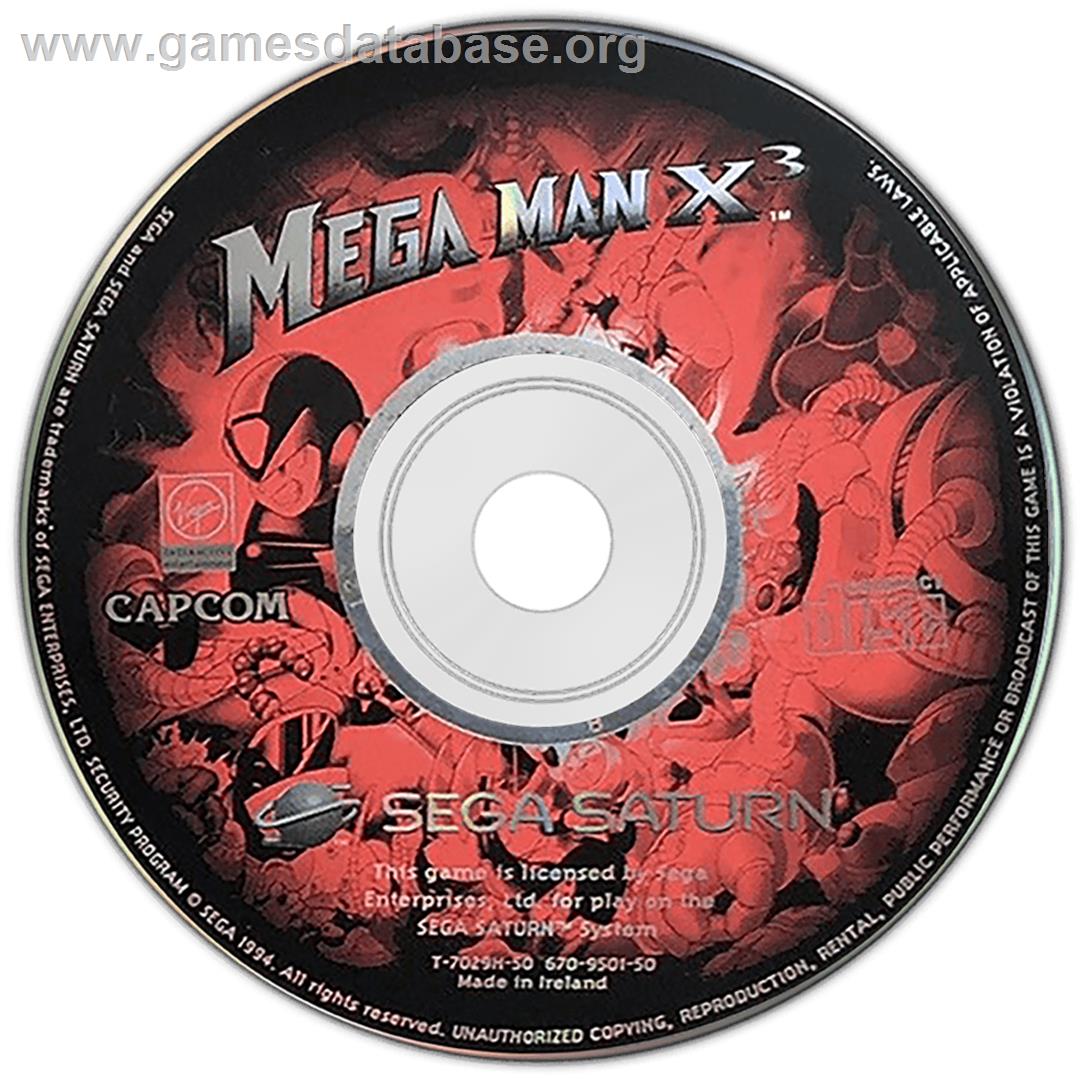Mega Man X3 - Sega Saturn - Artwork - Disc
