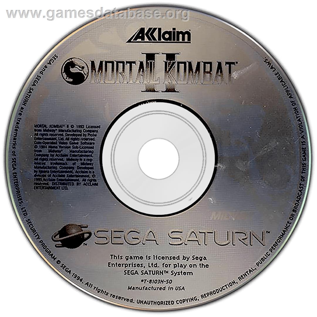 Mortal Kombat II - Sega Saturn - Artwork - Disc