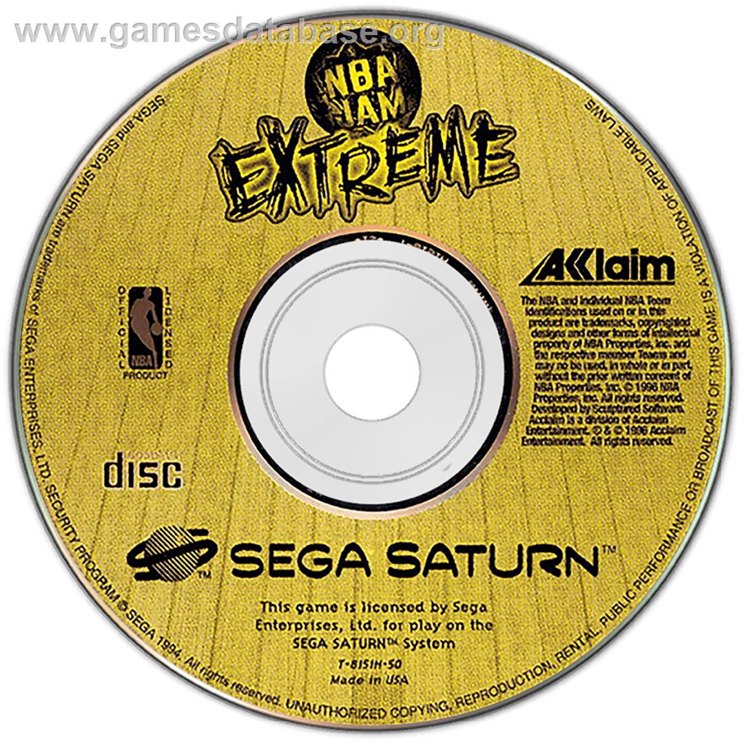 NBA Jam Extreme - Sega Saturn - Artwork - Disc