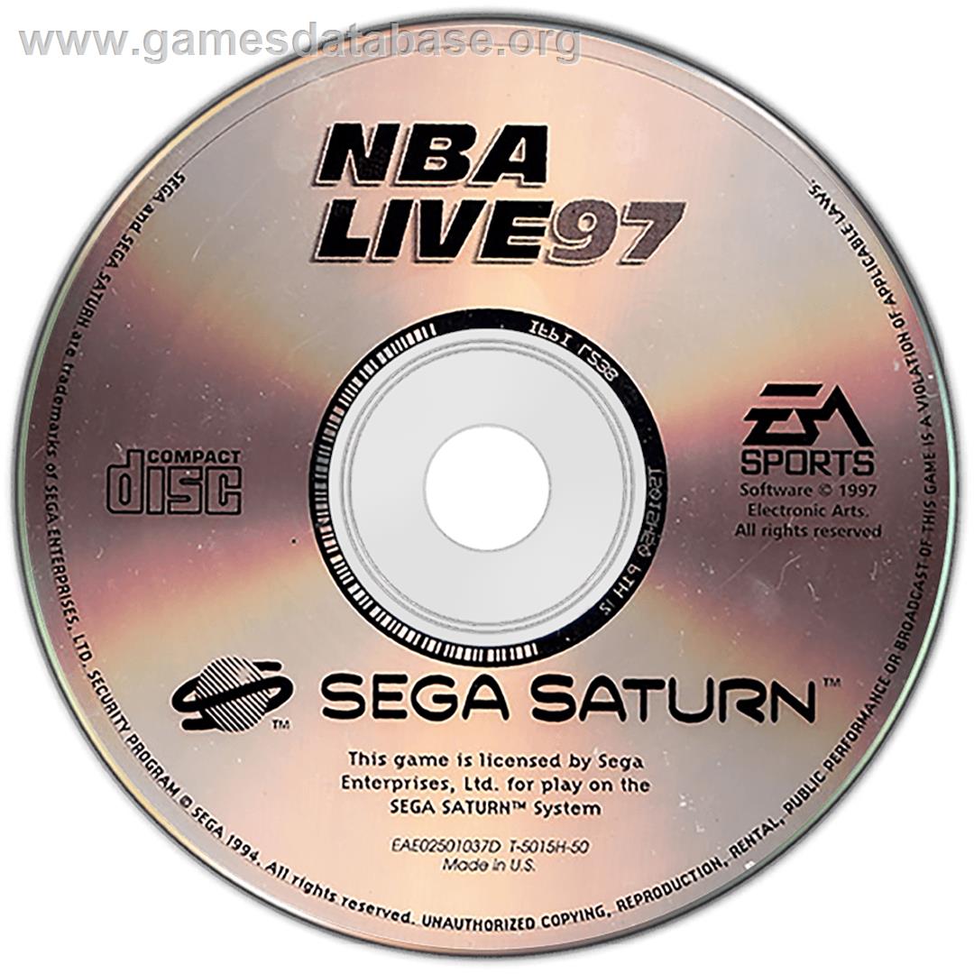 NBA Live '97 - Sega Saturn - Artwork - Disc