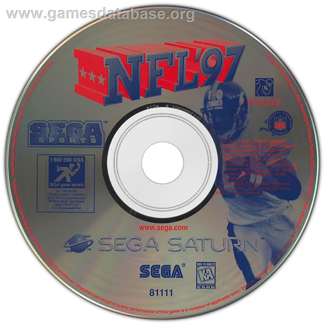 NFL '97 - Sega Saturn - Artwork - Disc
