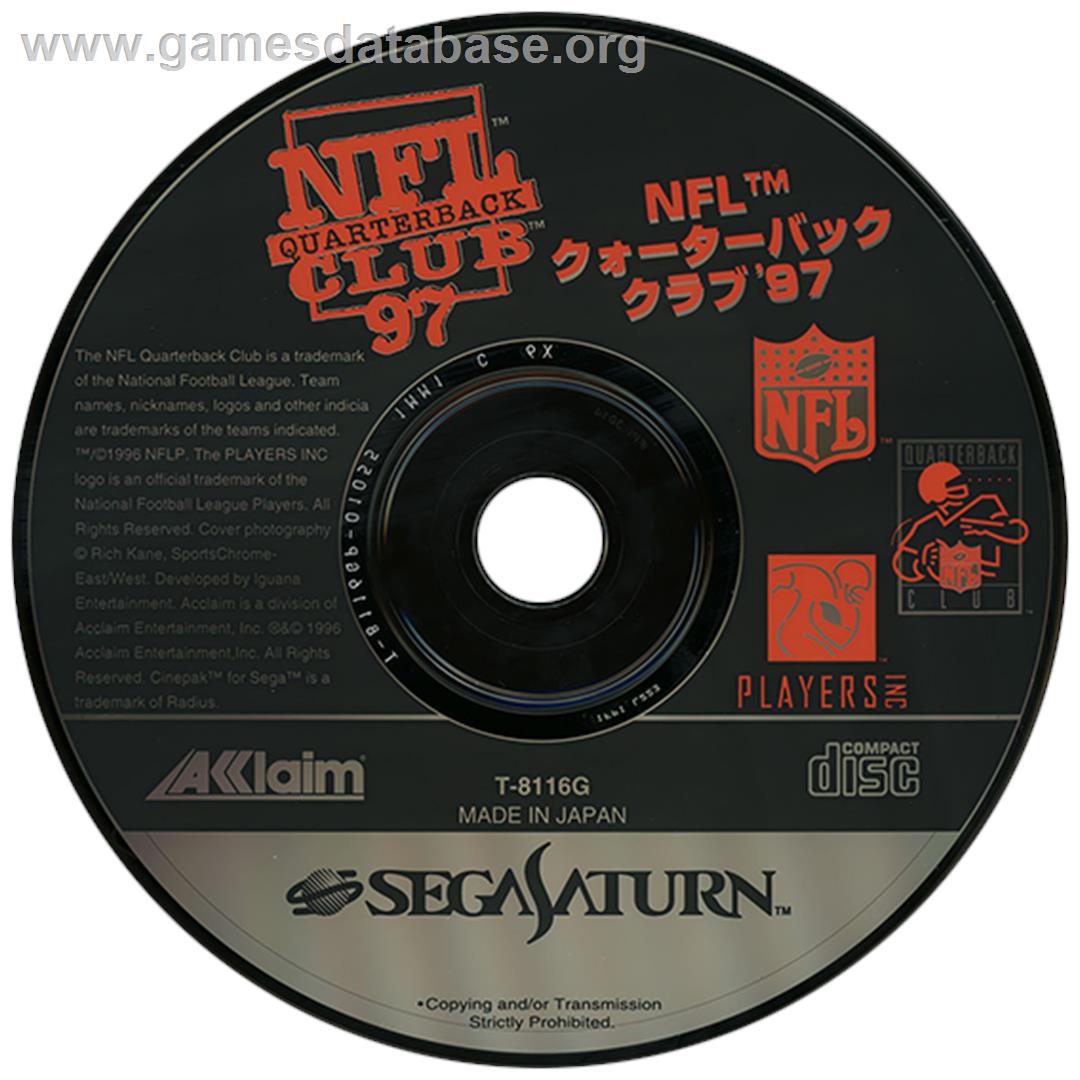 NFL Quarterback Club '97 - Sega Saturn - Artwork - Disc