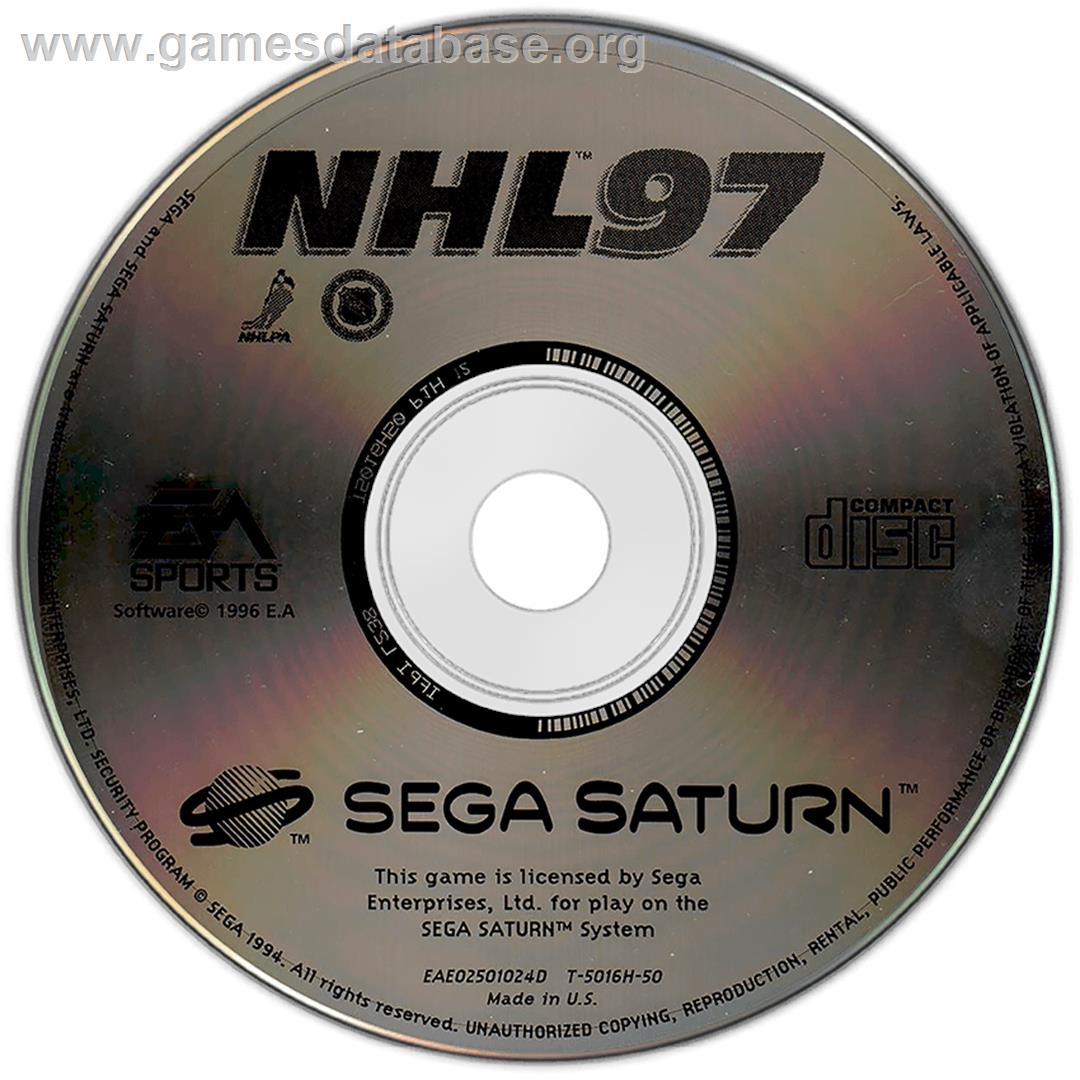 NHL '97 - Sega Saturn - Artwork - Disc