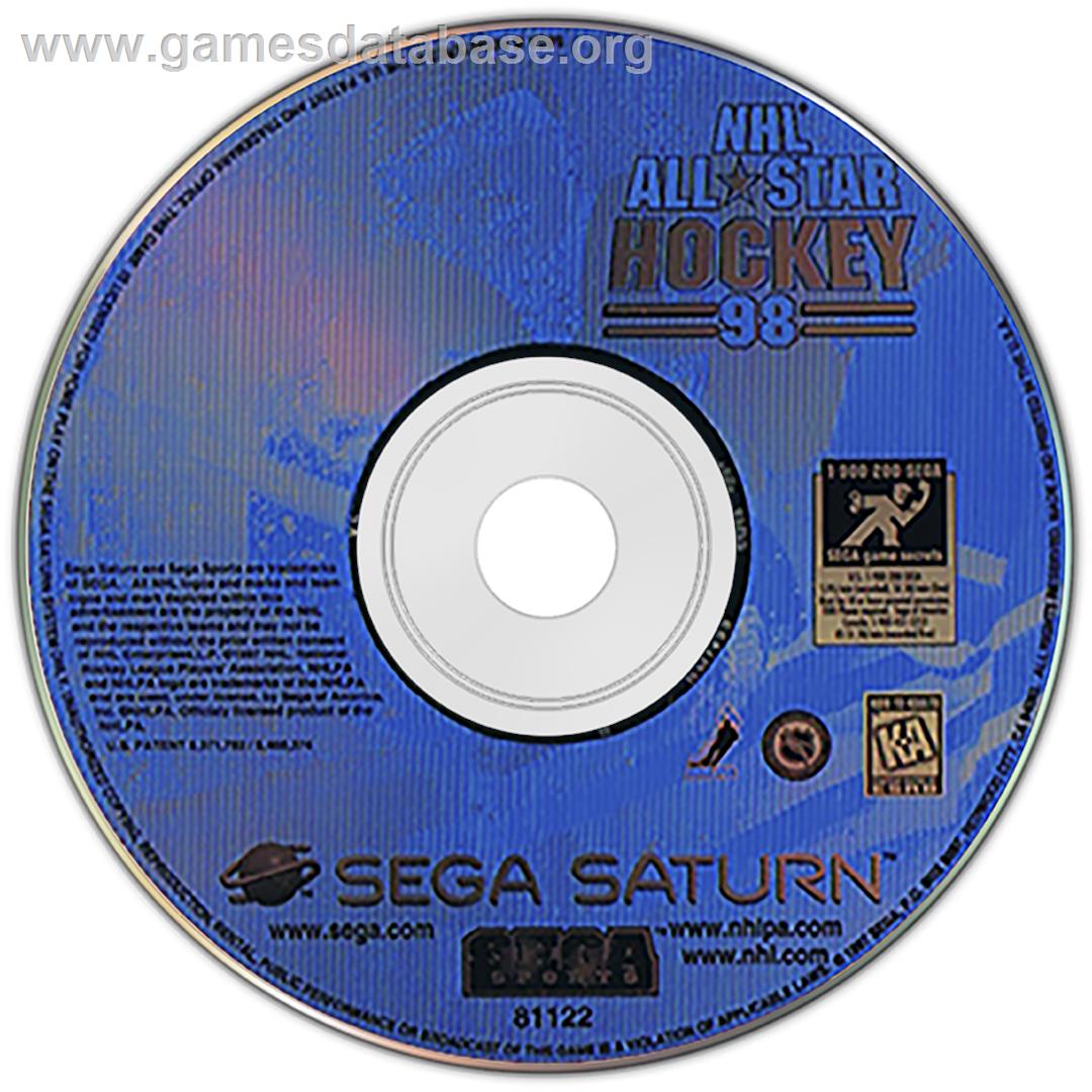 NHL All-Star Hockey '98 - Sega Saturn - Artwork - Disc