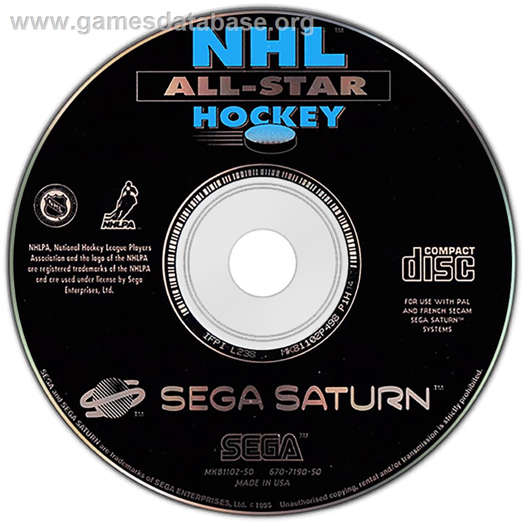 NHL All-Star Hockey - Sega Saturn - Artwork - Disc