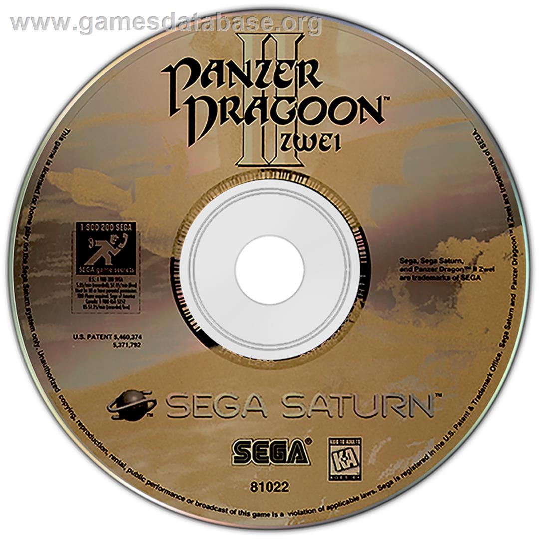 Panzer Dragoon II: Zwei - Sega Saturn - Artwork - Disc