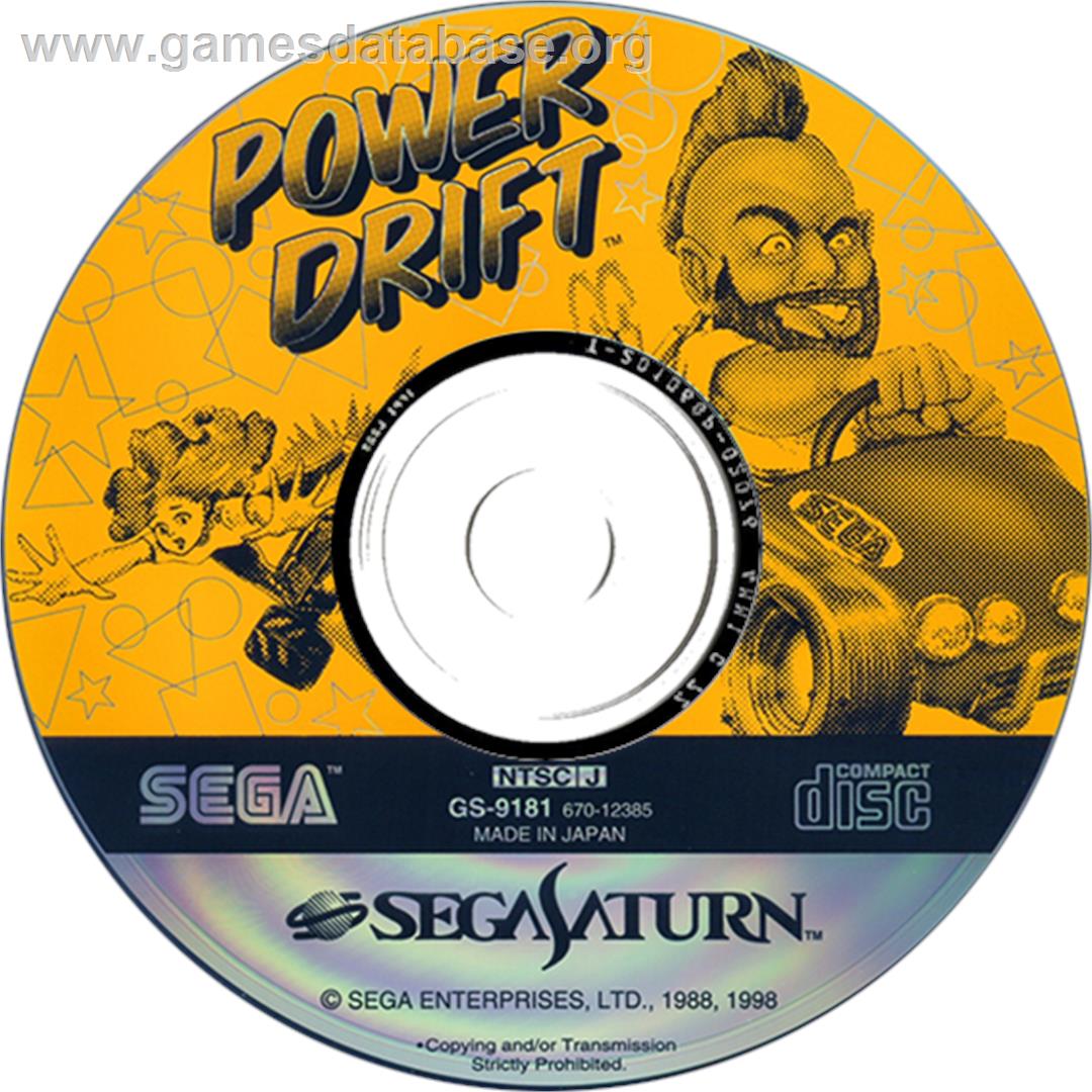 Power Drift - Sega Saturn - Artwork - Disc
