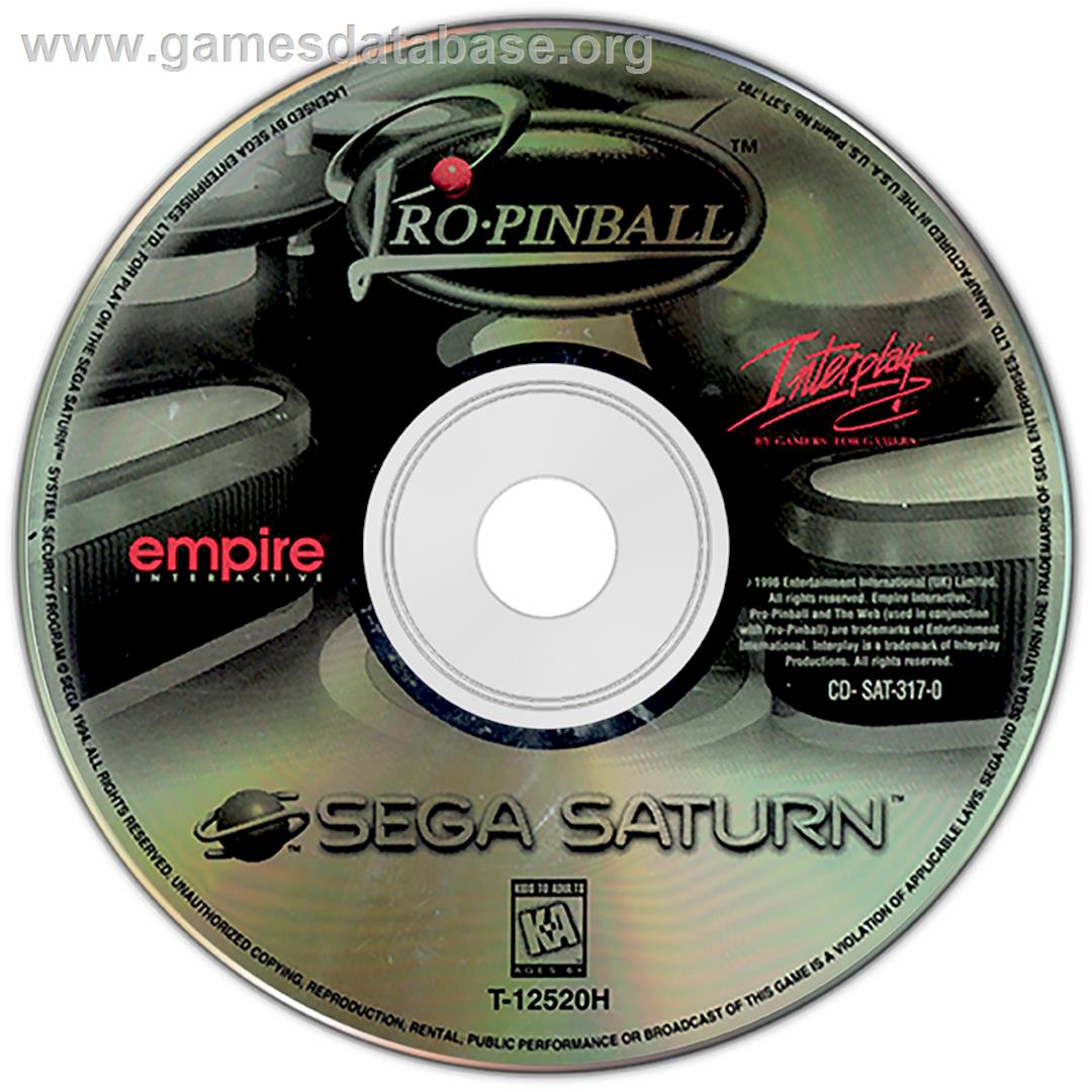 Pro Pinball: The Web - Sega Saturn - Artwork - Disc