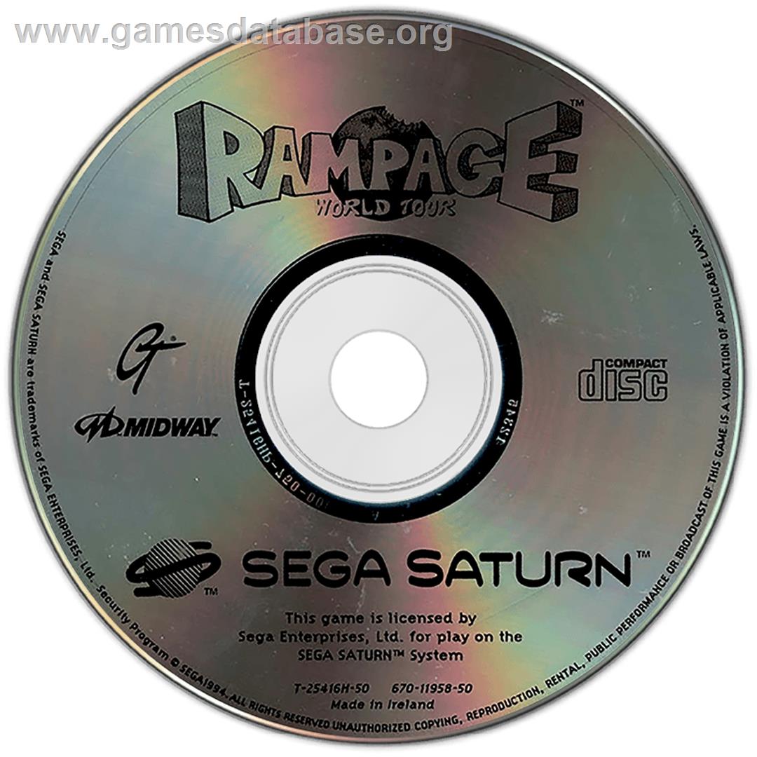 Rampage: World Tour - Sega Saturn - Artwork - Disc