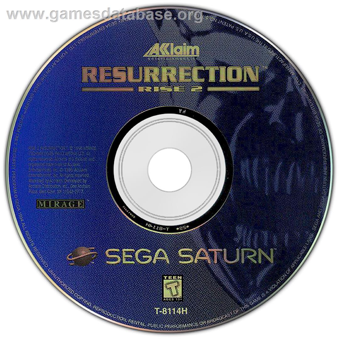 Resurrection: Rise 2 - Sega Saturn - Artwork - Disc