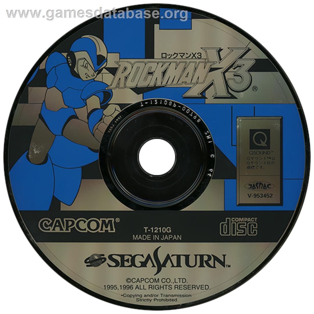 Rockman X3 - Sega Saturn - Artwork - Disc