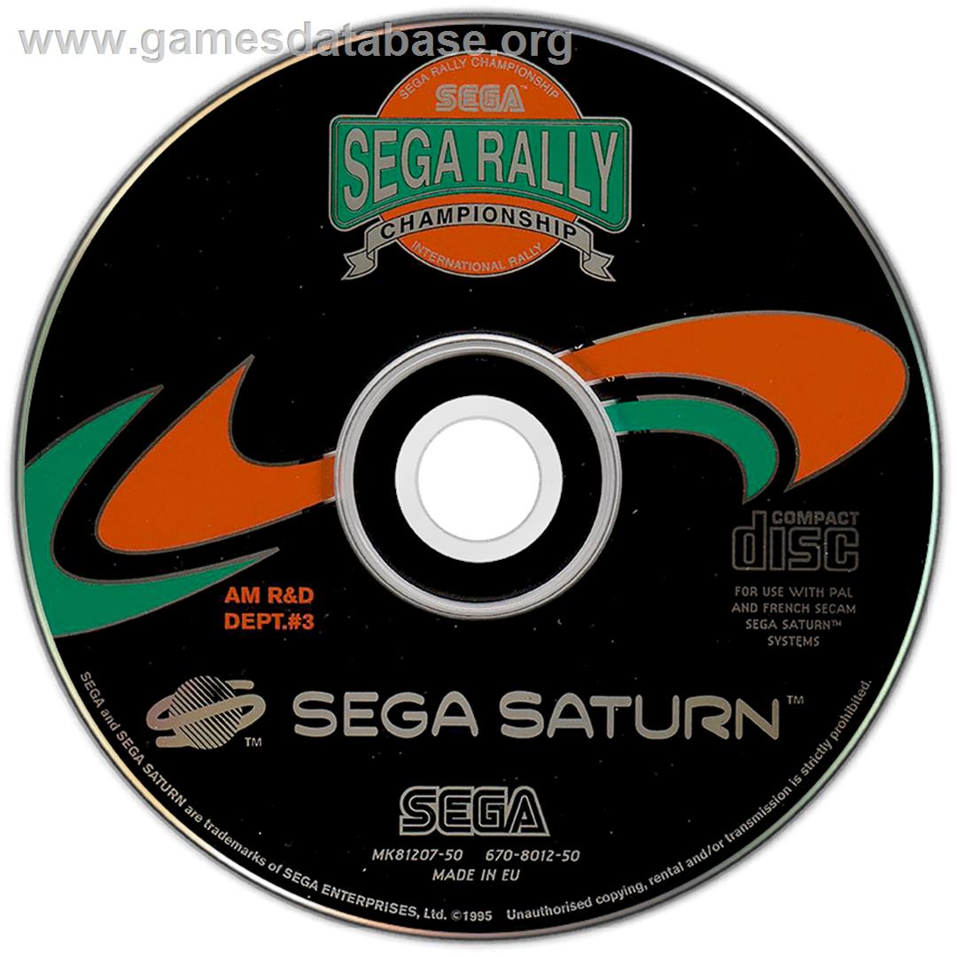 Sega Rally Championship - Sega Saturn - Artwork - Disc