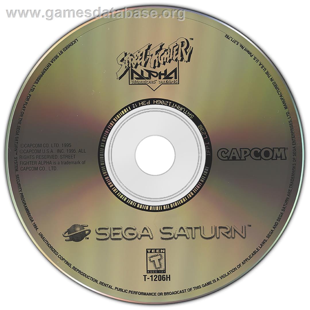 Street Fighter Alpha: Warriors' Dreams - Sega Saturn - Artwork - Disc