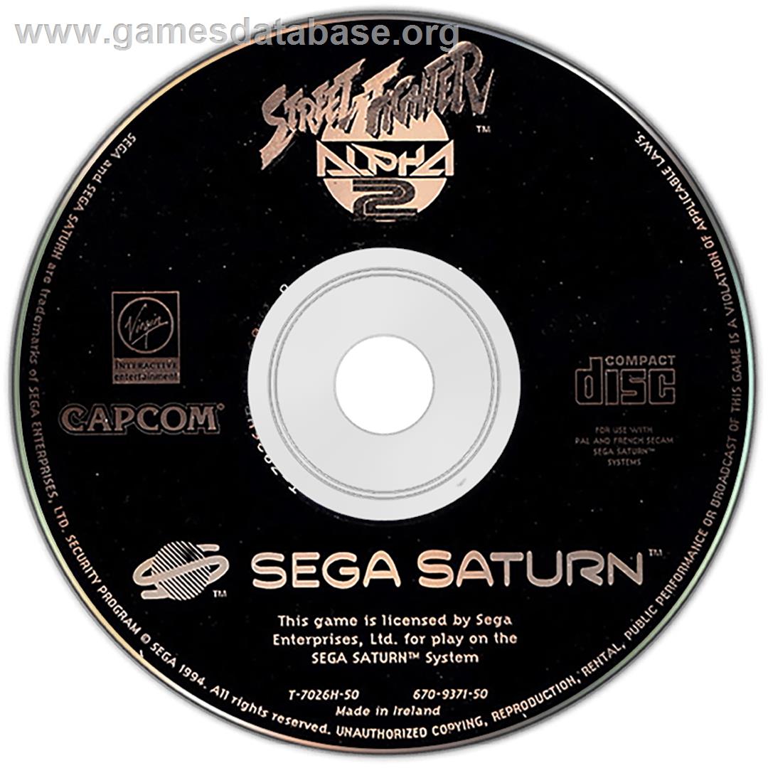 Street Fighter Alpha 2 - Sega Saturn - Artwork - Disc