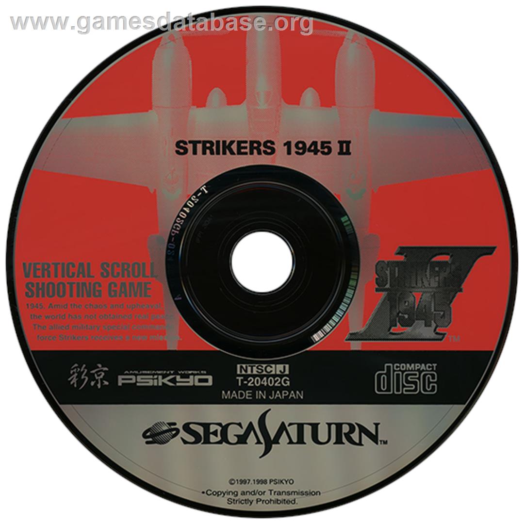 Strikers 1945 II - Sega Saturn - Artwork - Disc