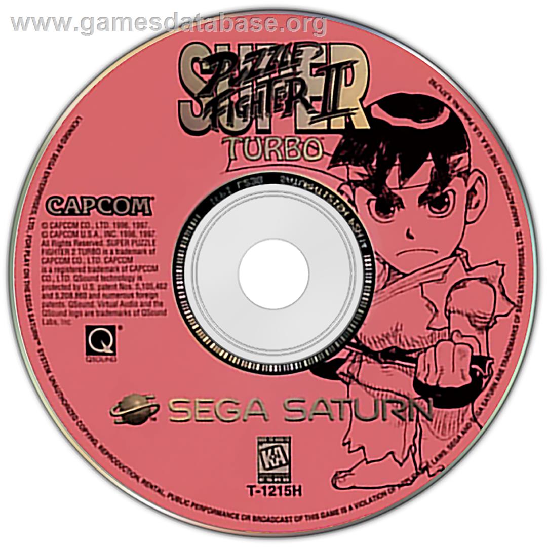 Super Puzzle Fighter II Turbo - Sega Saturn - Artwork - Disc