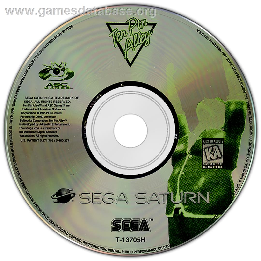 Ten Pin Alley - Sega Saturn - Artwork - Disc