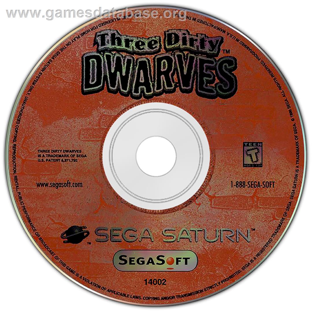 Three Dirty Dwarves - Sega Saturn - Artwork - Disc