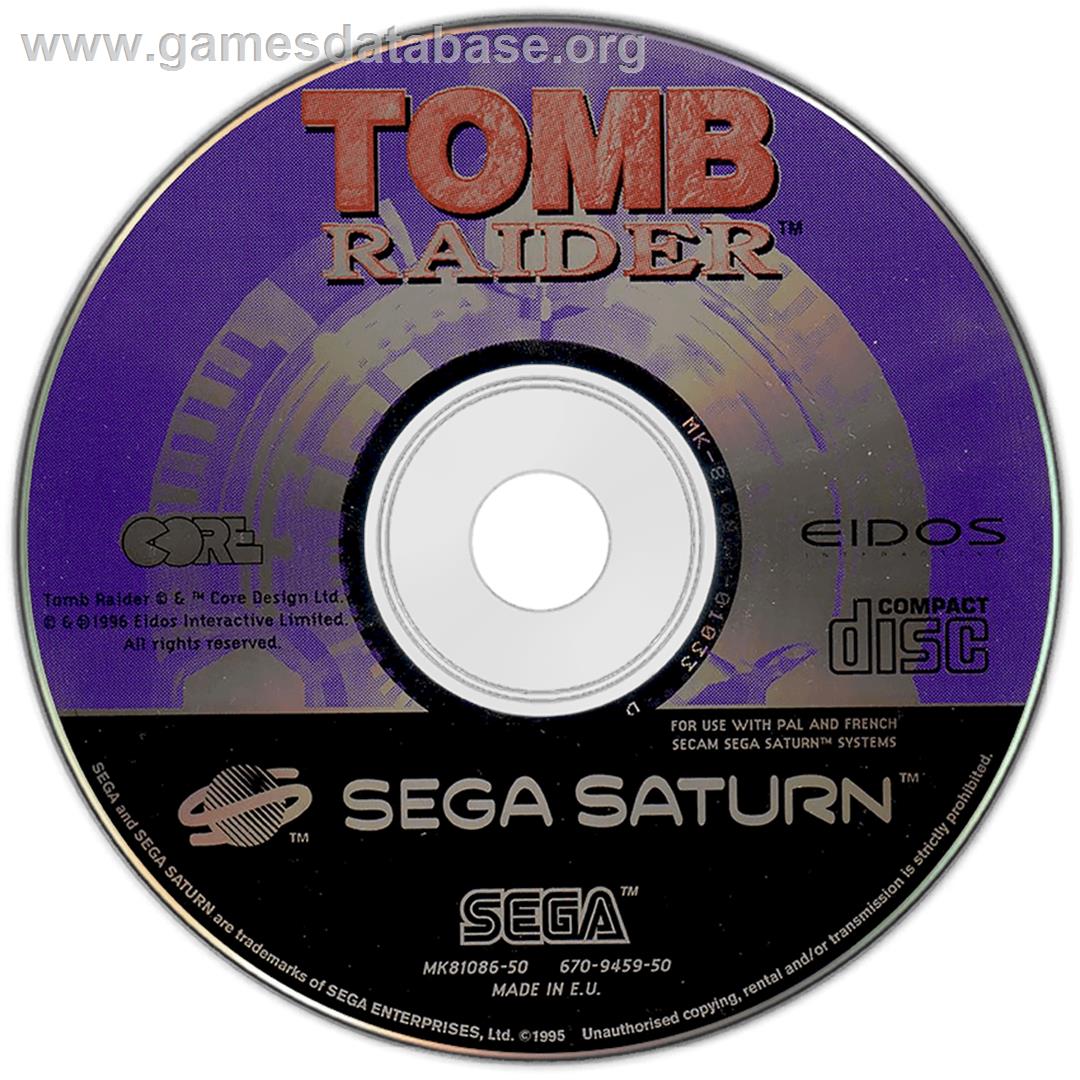 Tomb Raider - Sega Saturn - Artwork - Disc