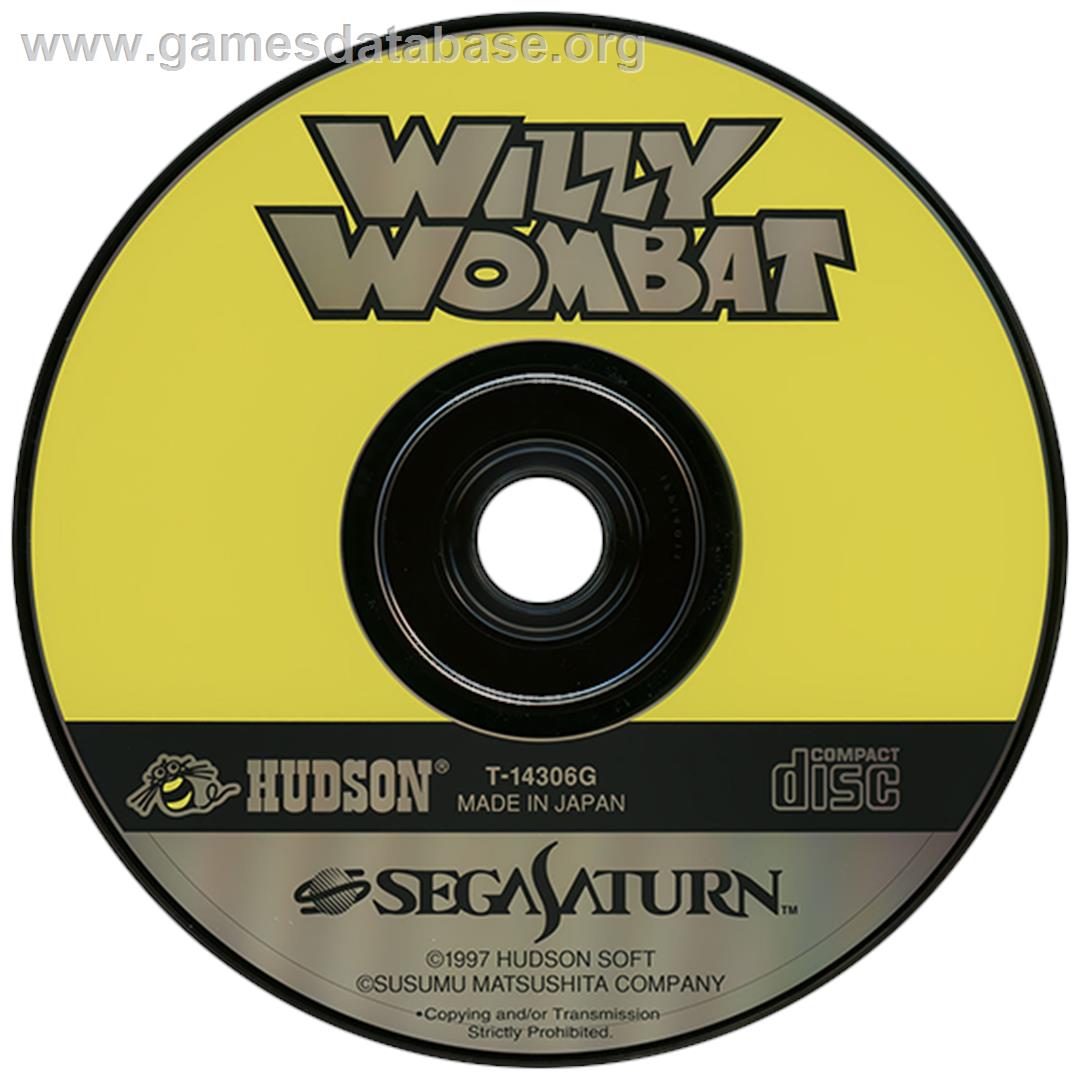 Willy Wombat - Sega Saturn - Artwork - Disc
