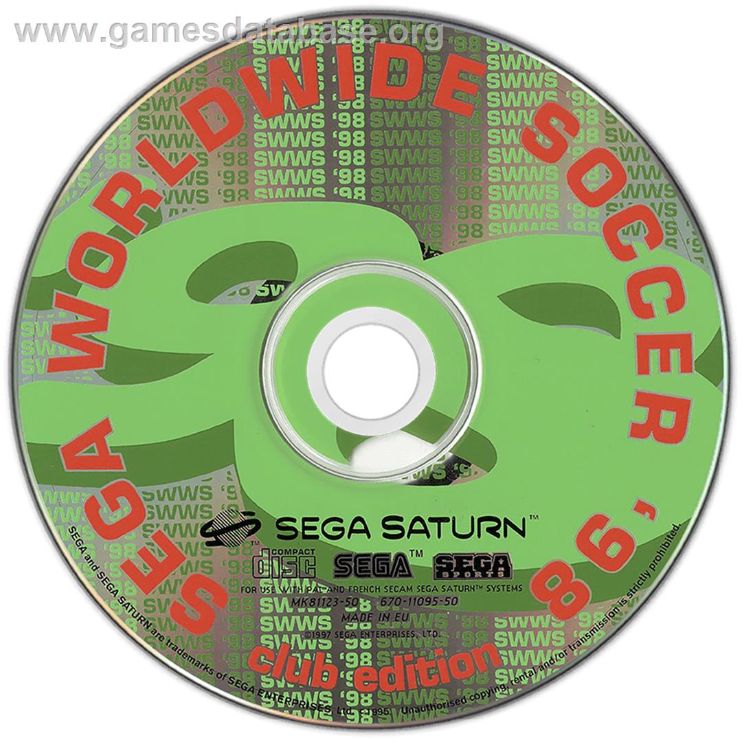 Worldwide Soccer 98: Club Edition - Sega Saturn - Artwork - Disc