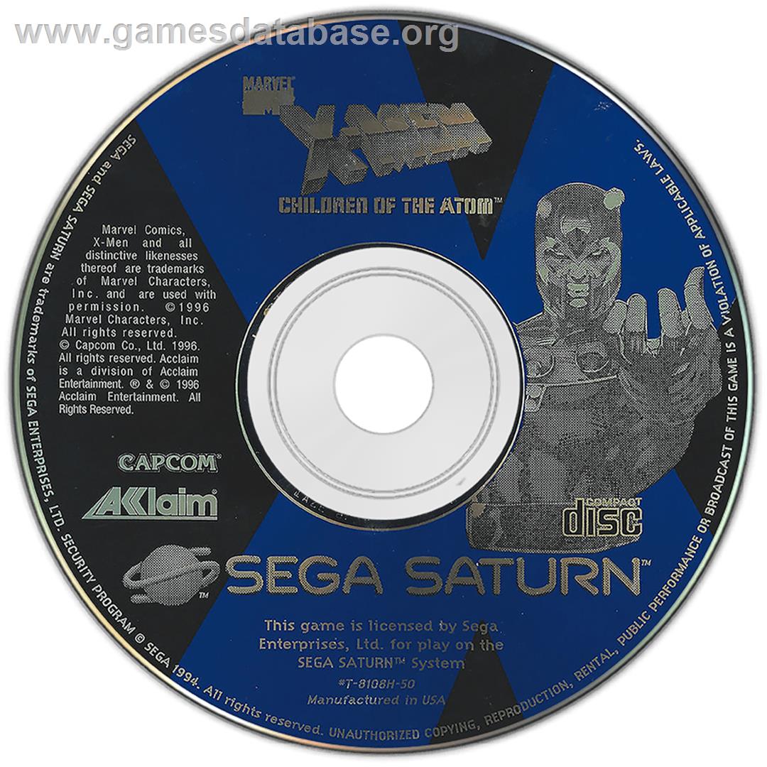 X-Men: Children of the Atom - Sega Saturn - Artwork - Disc