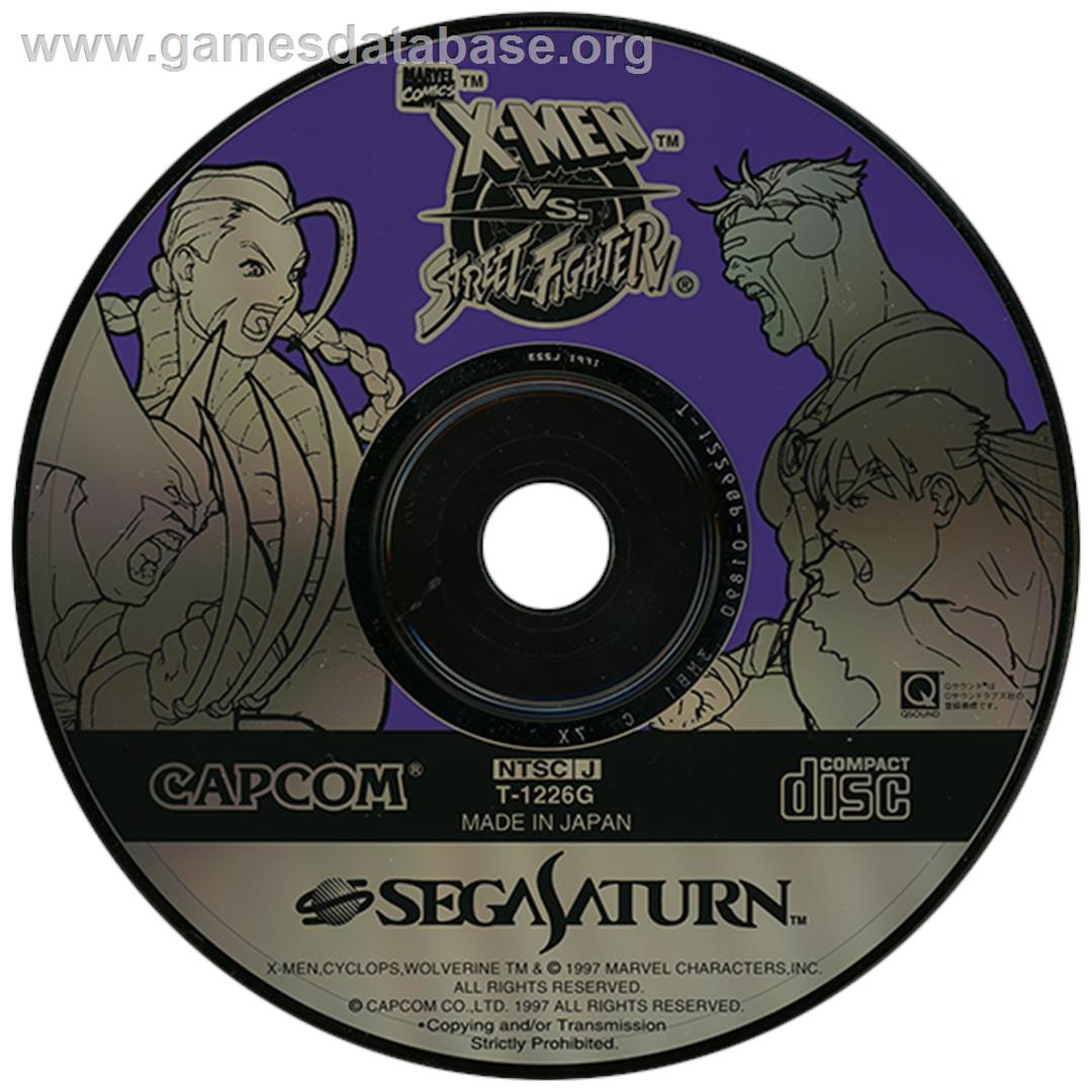 X-Men Vs. Street Fighter - Sega Saturn - Artwork - Disc