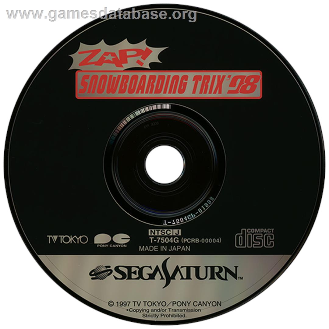 Zap! Snowboarding Trix '98 - Sega Saturn - Artwork - Disc