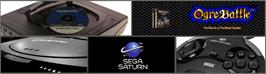 Arcade Cabinet Marquee for Densetsu no Ogre Battle: Ogre Battle Saga Episode Five: The March of the Black Queen.