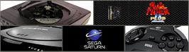 Arcade Cabinet Marquee for Kyuukyoku Tiger 2 Plus.