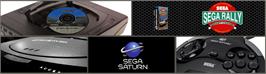Arcade Cabinet Marquee for Sega Rally Championship.