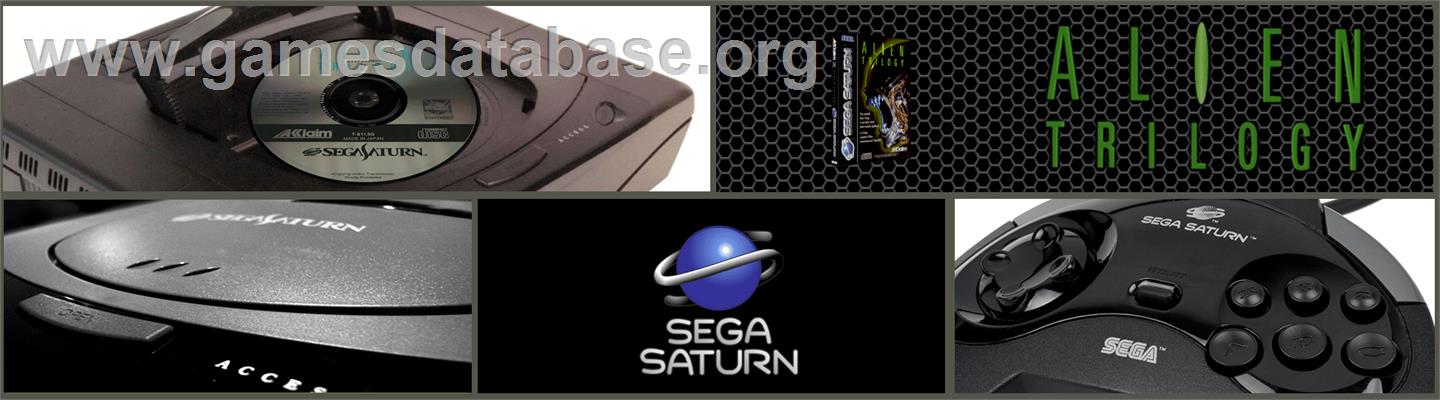 Alien Trilogy - Sega Saturn - Artwork - Marquee