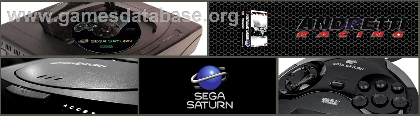 Andretti Racing - Sega Saturn - Artwork - Marquee