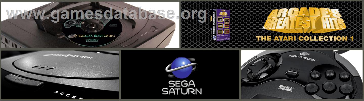 Arcade's Greatest Hits: The Atari Collection 1 - Sega Saturn - Artwork - Marquee