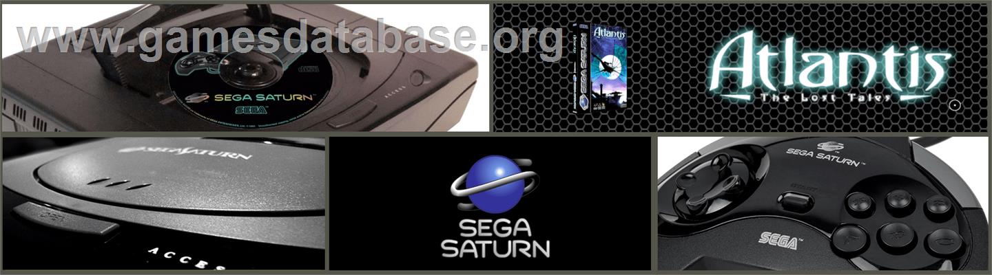 Atlantis: The Lost Tales - Sega Saturn - Artwork - Marquee