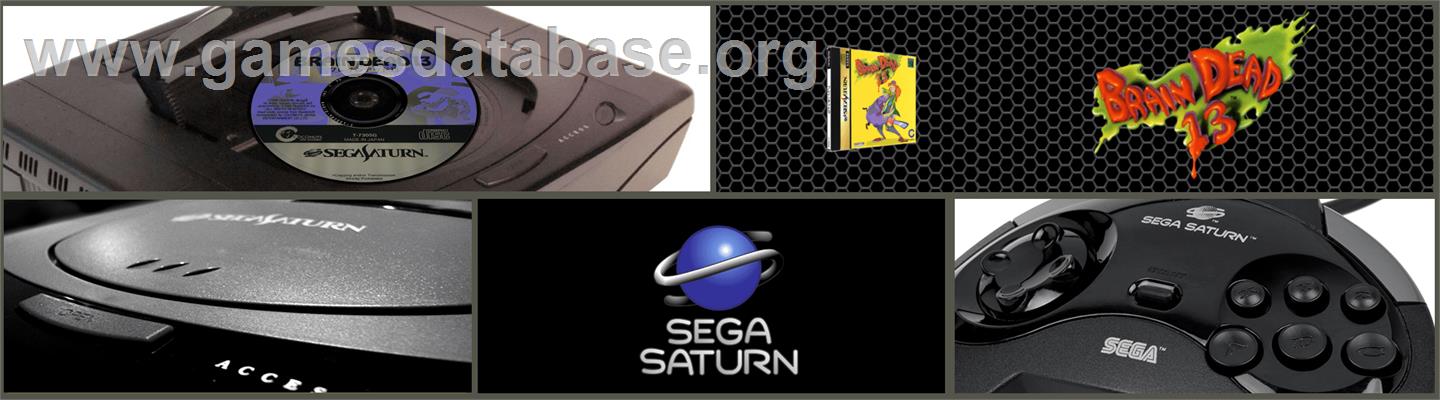 Brain Dead 13 - Sega Saturn - Artwork - Marquee