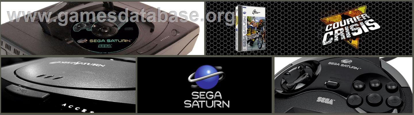 Courier Crisis - Sega Saturn - Artwork - Marquee