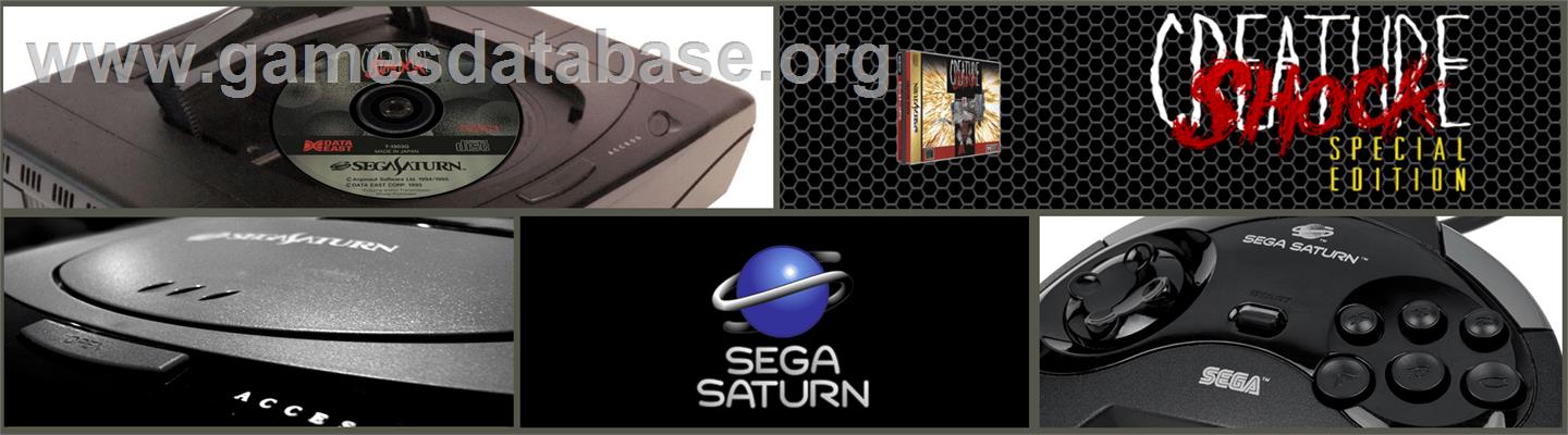 Creature Shock - Sega Saturn - Artwork - Marquee