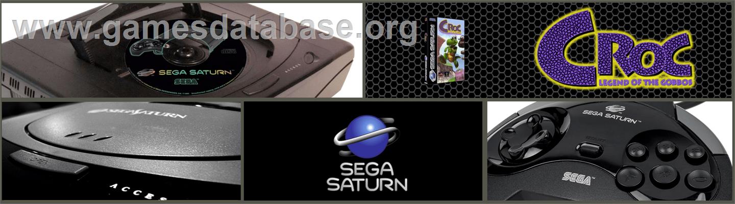 Croc! Pau-Pau Island - Sega Saturn - Artwork - Marquee