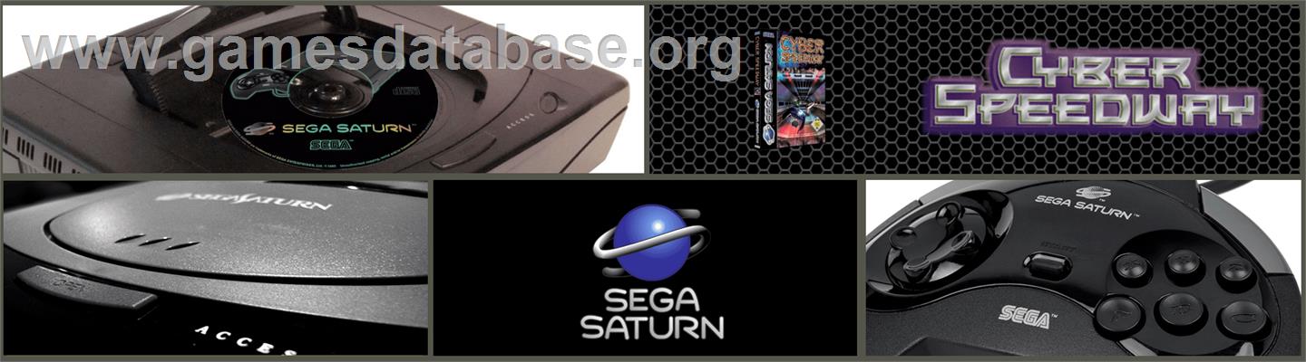 Cyber Speedway - Sega Saturn - Artwork - Marquee