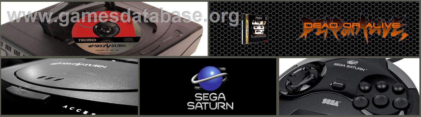 Dead or Alive - Sega Saturn - Artwork - Marquee