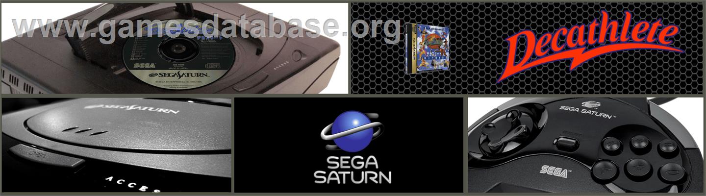 Decathlete - Sega Saturn - Artwork - Marquee